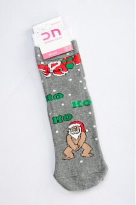 Шкарпетки жіночі новорічні махрові